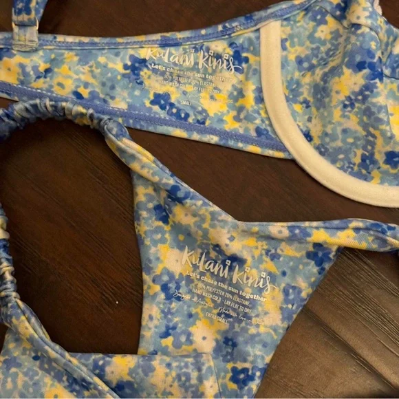 Kulani Kinis Love Story Lace Lined Floral Bikini Set - Picture 3 of 4